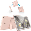 Speck Google Pixel Tablet 2023 Case and Stand - Full Back Thin Scratch Resistant Drop Protection &amp Adjustable Kickstand - Works with Google Pixel Charging Speaker Dock - Coral &amp Rose Standy