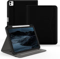 Case for iPad Pro 11 inch (M5/M4) 2025/2024 Multi-Angle PU Leather Cover for i Pad Pro 11 with Pencil Holder/Hand Strap/Pocket Auto Wake/Sleep Black