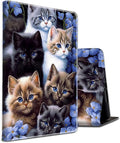 for Samsung Galaxy Tab A 10.1 Case 2016Heavy Duty Shockproof Folding Stand Protective Cover with Auto Wake/Sleep for Samsung Tablet A 10.1 Inch (SM-T580/T585/T587)Cute Cats