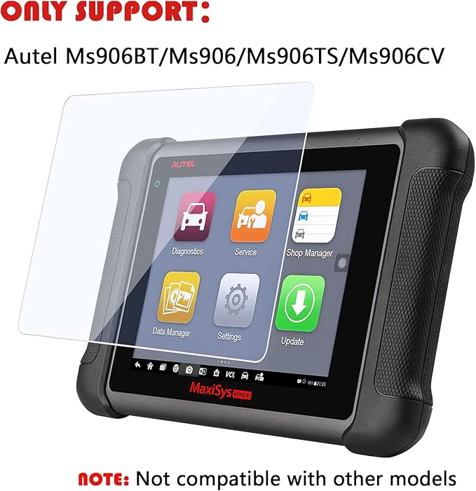 Compatible for Autel MaxiSys MS906BT/MS906/MS906TS/MS906s Tempered Glass Screen Protector for Autel MS906CV Screen Protector Tempered Glass Film for MaxiCOM Mk906BT