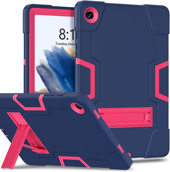 Navy blue+Rose red