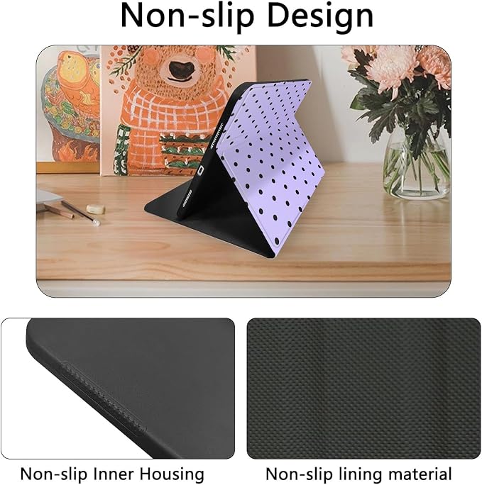 Black Polka Dots Purple
