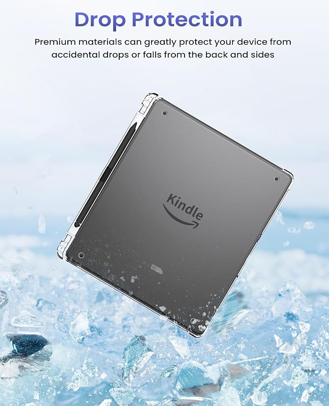 Case for Amazon Kindle Scribe 11” Paper-Like DisplayNOUKAJU Tablet Protection Case with Pen SlotClear Soft Flexible TPUProtection Cover for Kindle Scribe 2025 New Model 11inch(Clear)