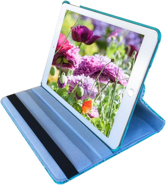 Blue-Embossed Flowers