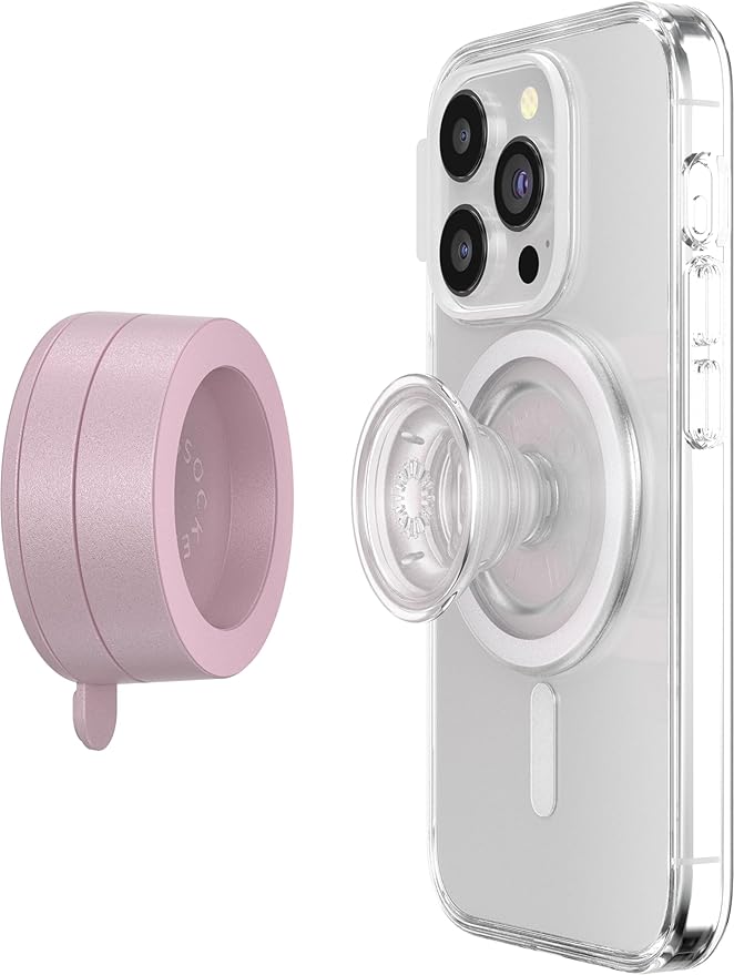 PopSockets Multi-Surface Suction Phone Mount Detachable Surface Mount Phone Stand Compatible with MagSafe® - Dusty Rose