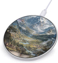 Mythical Landscape Mountains Rivers Fast Portable Charger 10W Funny Graphic Phone Charging Pad with USB Cable