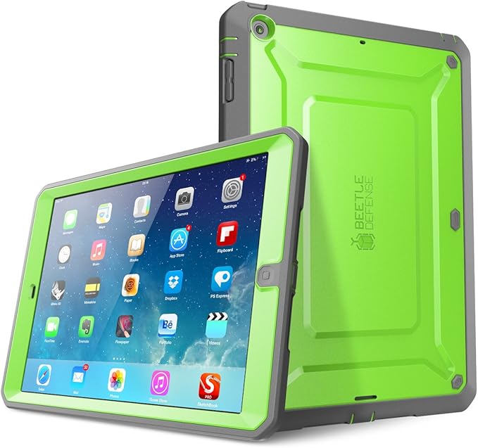 SUPCASE for iPad Air 1st Generation Case with Screen Protector [Military-Grade Protection] [Anti-Scratch] Heavy Duty Full-Body Rugged Protective Tablet Case Cover for Apple iPad Air 1 9.7 Inch Green