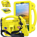 Compatible with Honor Pad X7 8.7 inch 2025 Tablet Case Kids Friendly Universal Lightweight Shockproof Protective Case with Shoulder Strap &amp Stand Handle Yellow
