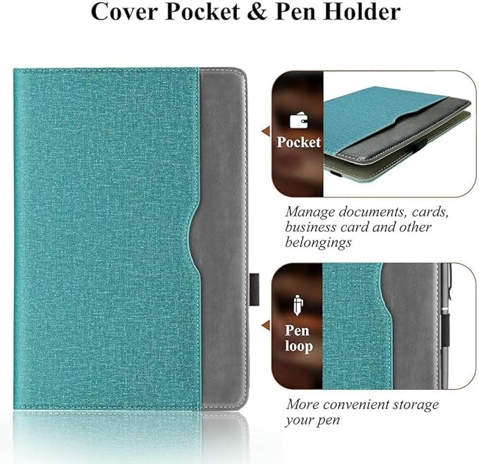 Ytaland Universal Case for TECLAST T60Plus / T60 12 inch Compatible with DOOGEE T20 Ultra / T40 PRO / T30 Max 12 inch Tablet Multi-View PU Leather case for 12-12.5 inch Tablet (Blue)