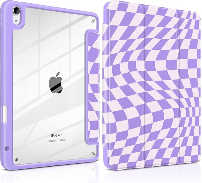 Purple Wavy Checker