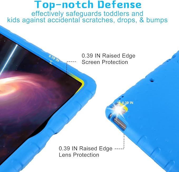 for Kids iPad Pro 12.9 Case 2nd 1st Generation with Pencil Holder and Anti-Slip Handle Super Protection Rugged Cover for 12.9 inch iPad Pro 2015 2017 - Dark Blue
