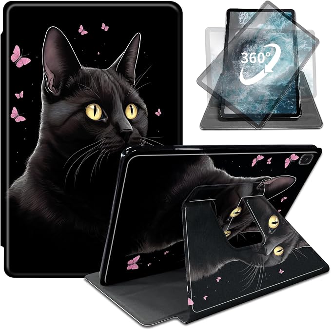 Black Cat Pink Butterfly