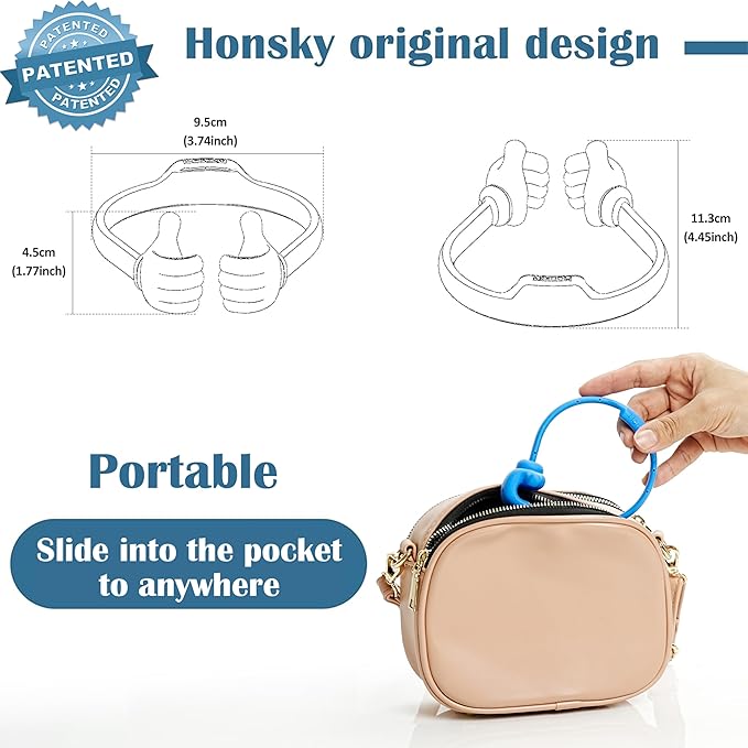 Honsky Cell Phone Tablet Stands (Pack of 5) Thumbs-up Cellphone Holder Tablet Display Stand Mobile Smartphone Mount Cradle for Desk Desktop - Universal Multi-Angle Cute Green
