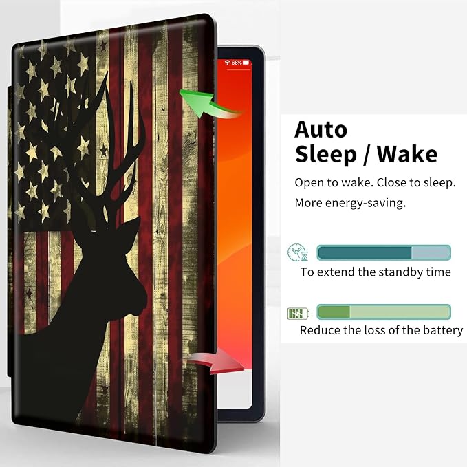 American Flag Deer Silhouette