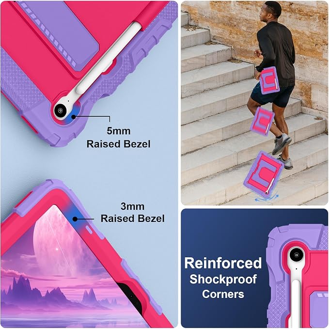 Purple + Rose Red