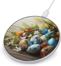 Easter Eggs with Butterfly Wireless Charger Fast Wireless Charging Pad with USB Cable 10W Anti-Slip Magnetic Wireless Charger Portable Slim Charger Puck Travel Charging Station