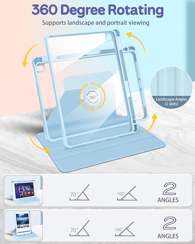 3-for iPad 789-Flower Blue