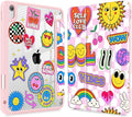 May Chen Case for iPad Air 13 Inch M4 2026 M3 2025 M2 2024 [Built-in Pencil Holder] Shockproof Cover with Clear Transparent Back Shell Auto Sleep/Wake Cover Groovy