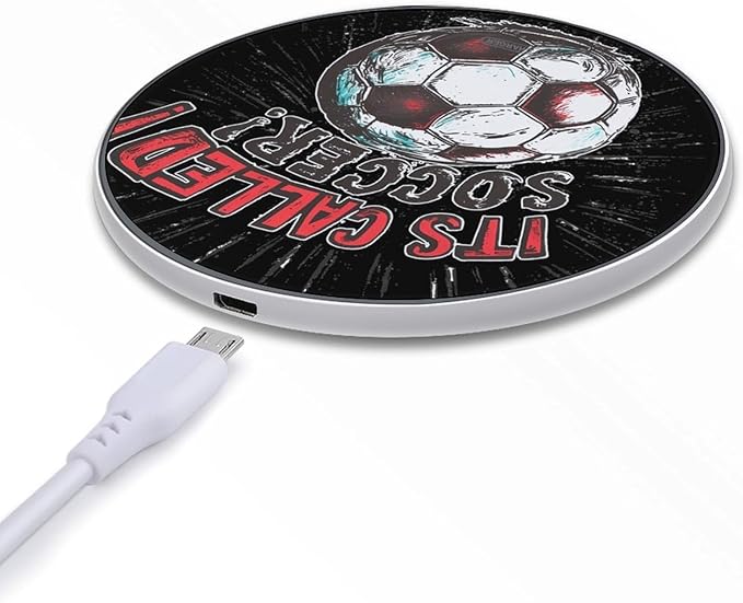 Its Called Soccer Not Football Phone Charger Magnetic Charging Pad Anti-Slip with USB Cable
