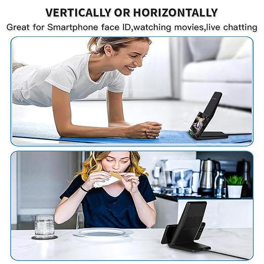 Wireless Charger Station15W Desk Wireless Charging Stand 20W USB C Adapter for Apple iPhone 17 Pro/17/17/Air/16 Pro/16E/16 Plus/15/14/13Samsung Galaxy S25/S24/S23/S22/Z Flip Fold/Note 20Google etc