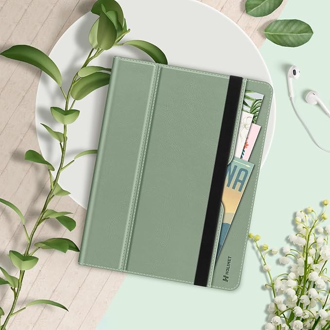 H HOLIMET Case for iPad Air 3rd Generation/iPad Pro 10.5 inch with Pencil Holder Soft TPU Stand Smart Cover Auto Wake/Sleep Stand for 10.5 iPad Air 3 2019 / iPad Pro 2017 (Green)