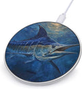 Marlin Swimming Moonlitght Fast Portable Charger 10W Funny Graphic Phone Charging Pad with USB Cable