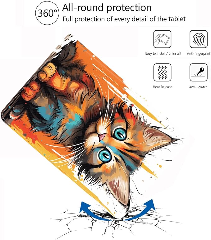 Watercolor Cartoon Cat