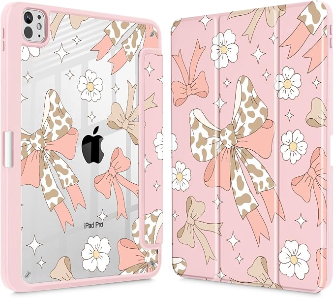 Leopard Bow Pink