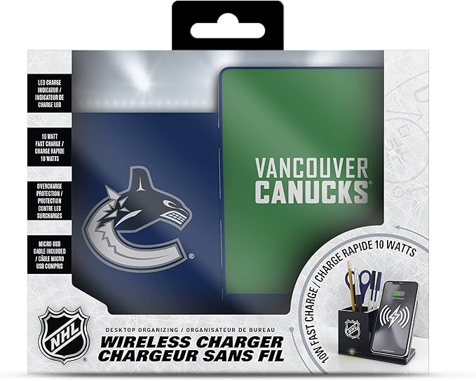 SOAR NHL Wireless Charger and Desktop Organizer