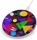 80s Triangles Circles Fast Portable Charger 10W Funny Graphic Phone Charging Pad with USB Cable