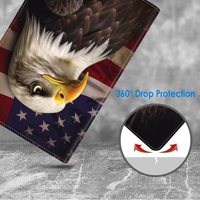 Patriotic American Flag Bald Eagle-1
