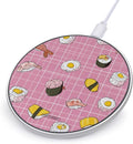 Sushi1 Shrimp Tuna Plaid Fast Portable Charger 10W Funny Graphic Phone Charging Pad with USB Cable
