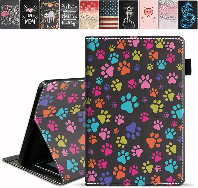 Colorful Dog Paw Print