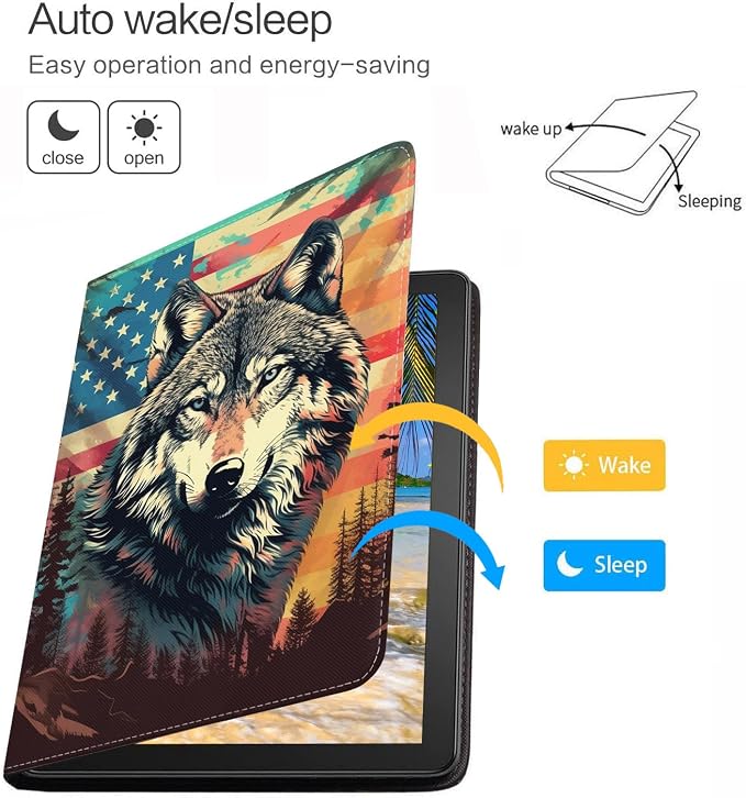 American Flag Wolf
