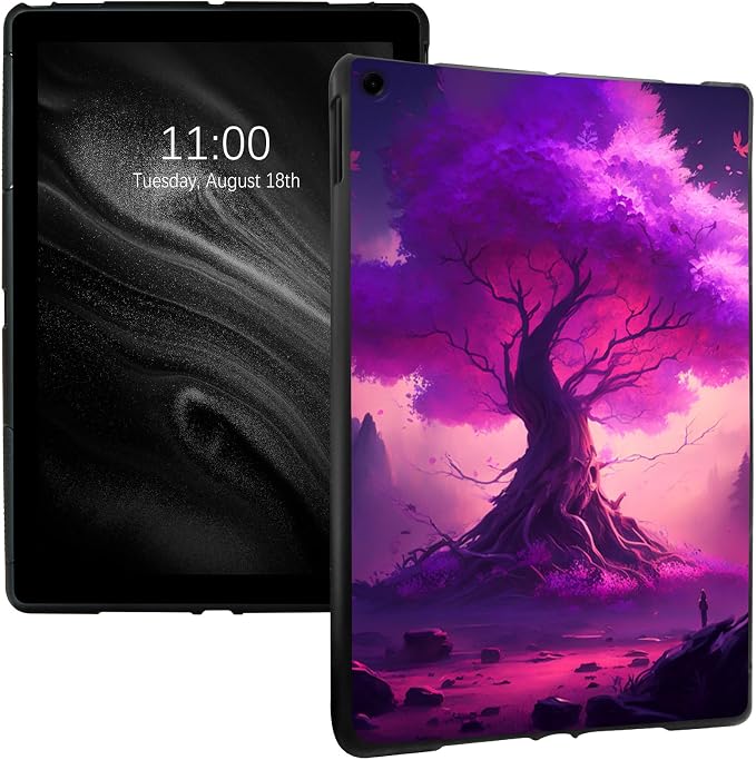 Purple Tree In Forest