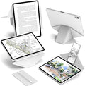 JKSML Dynamic Folio Case for iPad Air M4/M3/M2 11 &amp Air 4th/5th Gen 10.9 Detachable Pencil Holder 20+ Multi-Angle Origami Cover Slim &amp Ergonomic &amp Powerful Magnetic - Gray