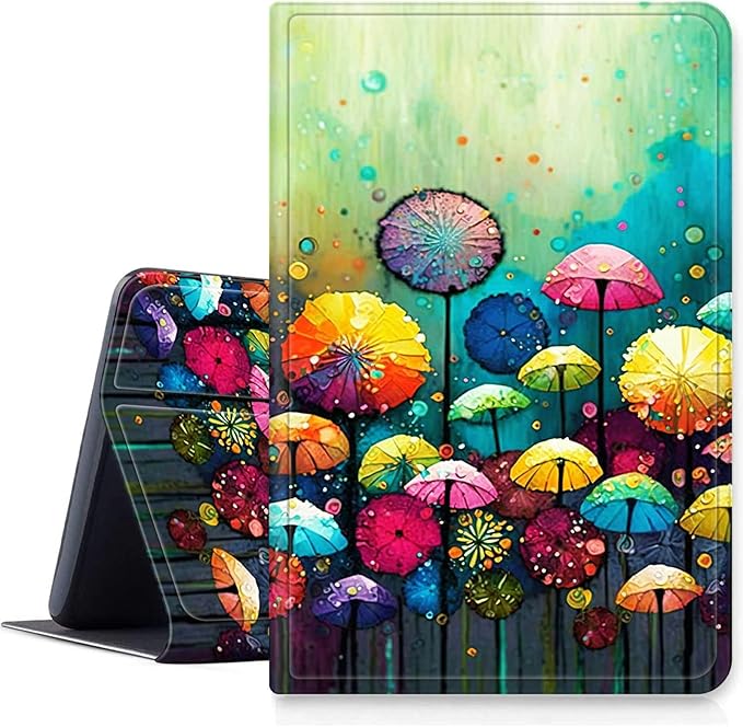Case for iPad Pro 11 Inch Case (2024 Model 5th Gen) PU Leather Smart Protective Cover with Auto Sleep/Wake for iPad Pro 11 2024Colorful Dandelion