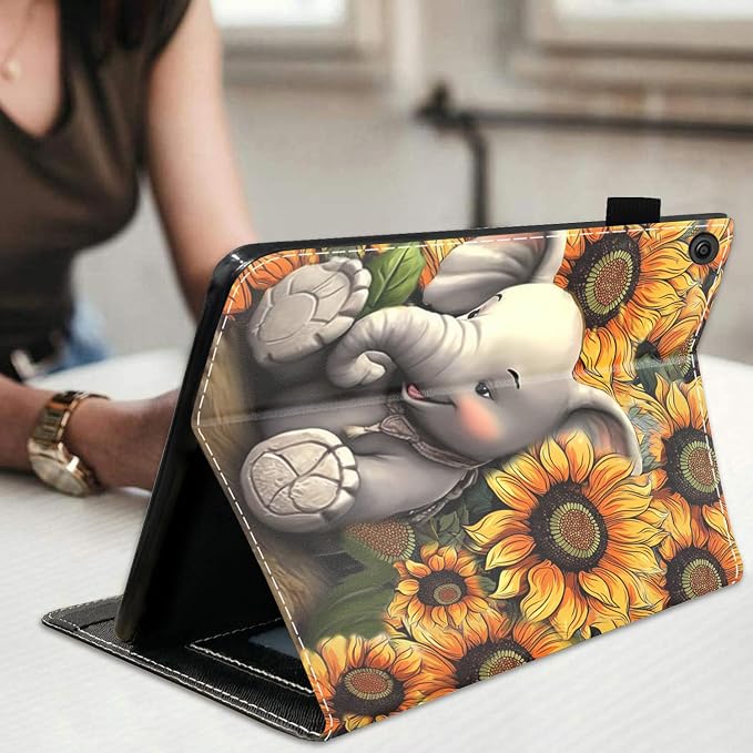 Elephant and Sunflower