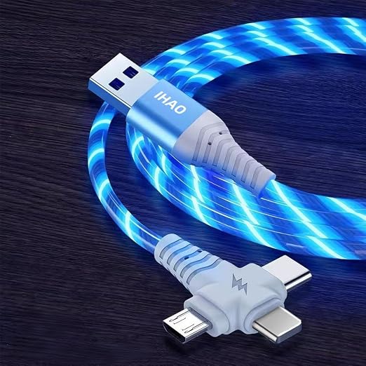 3IN1 Multi Ports LED Blue