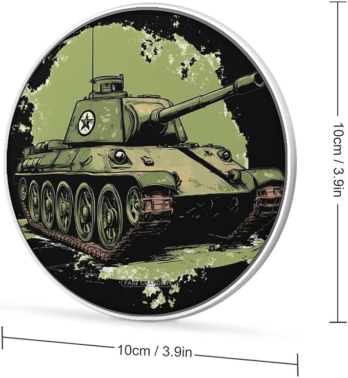 Medium Tank Phone Charger Magnetic Charging Pad Anti-Slip with USB Cable