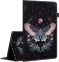 Case for Amazon Fire HD 10 Tablet (9th/7th/5th Generation2019/2017/2015 Release) Multi-Angle Smart Stand Cover Auto Sleep/Wake for Fire 10.1 InchMoon Moth