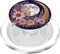 Boho Moon and Wildflowers PopSockets PopGrip for MagSafe