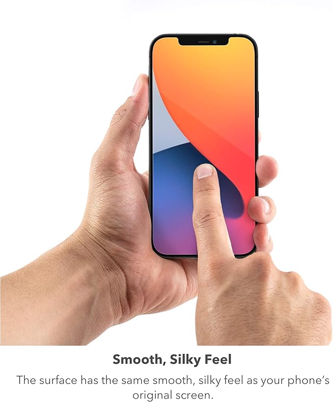 ZAGG Glass Elite VisionGuard+ Screen Protector - for iPhone 12 Pro Max - Impact Protection Scratch Resistant Fingerprint Resistant Smudge Resistant Oil Resistant InvisibleShield clear (200106675