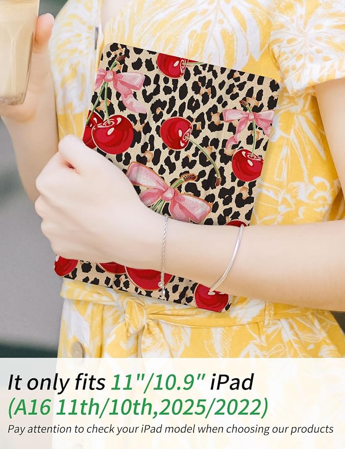 Leopard Pink Bow Cherry