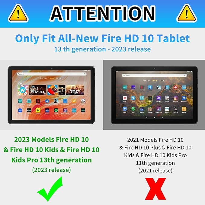 Case for All New Fire HD 10 Tablet 13th Generation 10.1 inch 2023 Release Lightweight Protective PU Leather Smart Stand Case Cover with Auto Wake Sleep - Moon Floral Flower