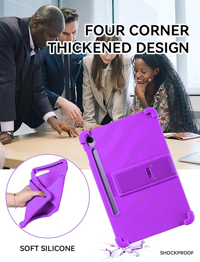 Case for Samsung Galaxy Tab S10 FE Plus/S10 FE+5G 13.1-Inch - Protective Cover with S Pen Holder &amp Multi-Angle Viewing Stand (Purple)