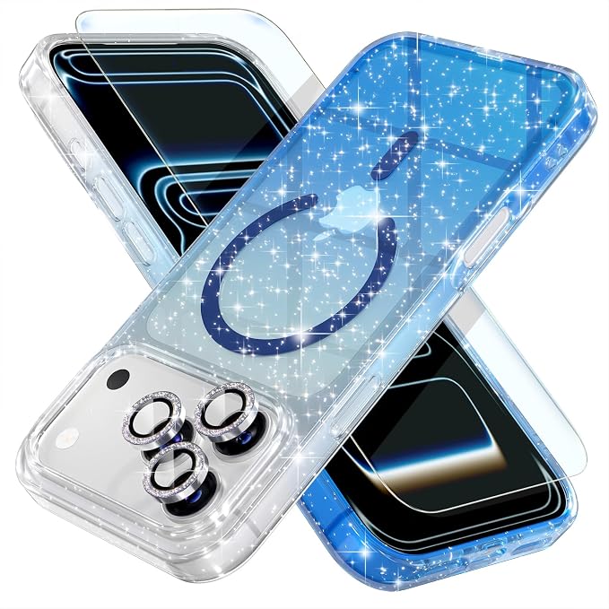 Glitter Clear/Blue