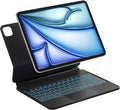 Inateck Magnetic Keyboard Case for Air 11 inch (M4 2026/2025 M3/2024 M2) Easy-Set Keyboard for Air 6/5/4 Gen iPad Pro 11 inch 4/3/2/1 Gen Floating Cantilever Stand 7-Color Backlight with Trackpad