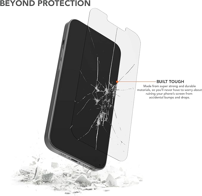 Rokform - iPhone 13 Pro Max Screen Protector Active Touch Shatter Proof High Definition Case Friendly Tempered Glass iPhone Screen Protector 2 Pack (Clear)