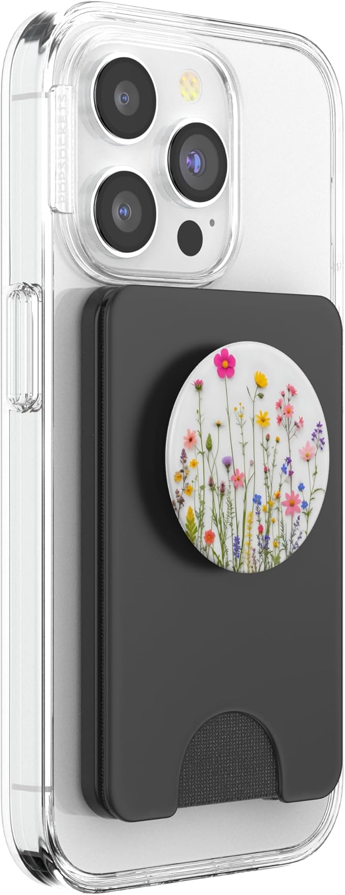 Mixed Flower Bouquet Floral Pattern PopSockets PopWallet for MagSafe